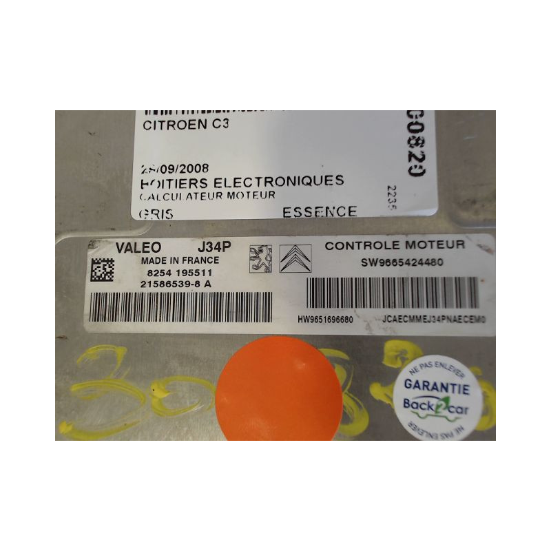 CALCULATEUR MOTEUR CITROEN C3