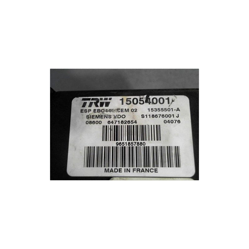 UNITE HYDRAULIQUE ABS PEUGEOT 407 2004-2008