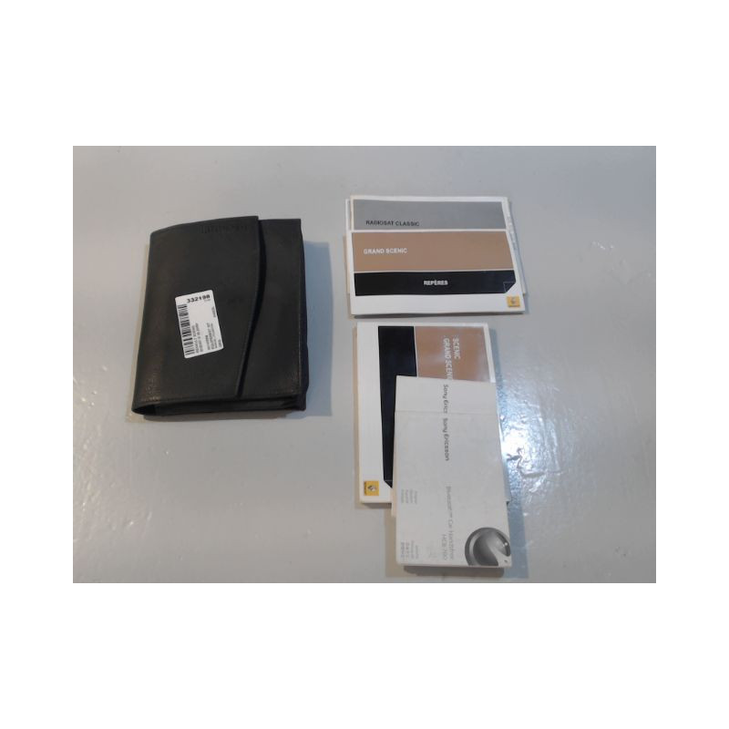 MANUEL UTILISATION RENAULT SCENIC III 2009-