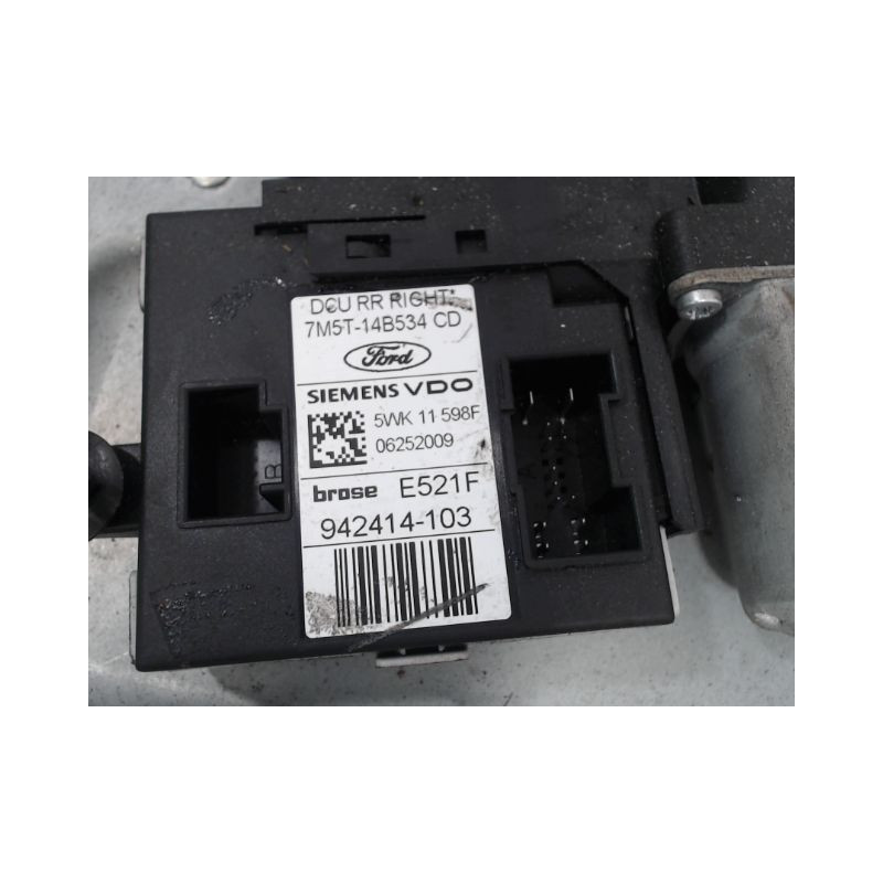 MECANISME+MOTEUR LEVE-GLACE ARRIERE DROIT FORD C-MAX