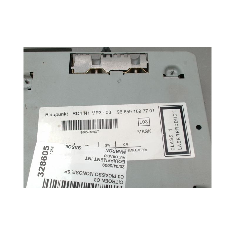 AUTORADIO CITROEN C3 PICASSO MONOSP. Phase 1 2009-2012