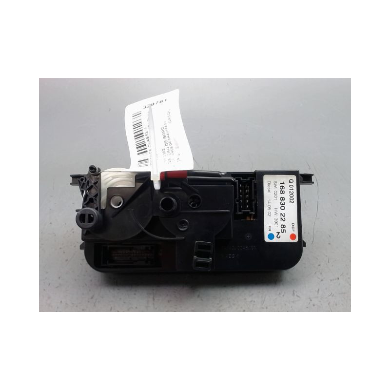 COMMANDE DE CHAUFFAGE MERCEDES CLASSE A MONOSP. I Phase 1 (168) 1998-2001