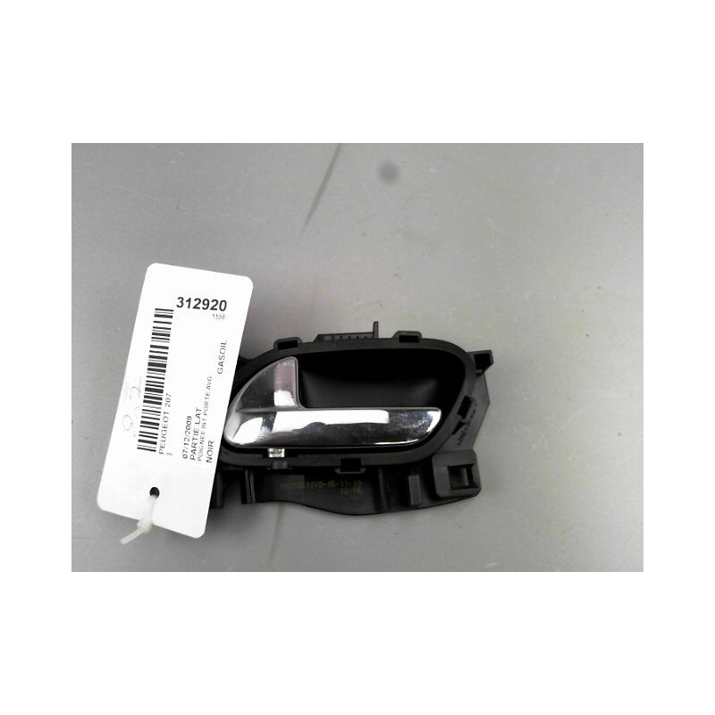 POIGNEE INTERIEURE PORTE AVANT GAUCHE PEUGEOT 207 2006-2013