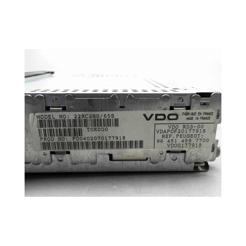 AUTORADIO PEUGEOT 307 Phase 1 2001-2005