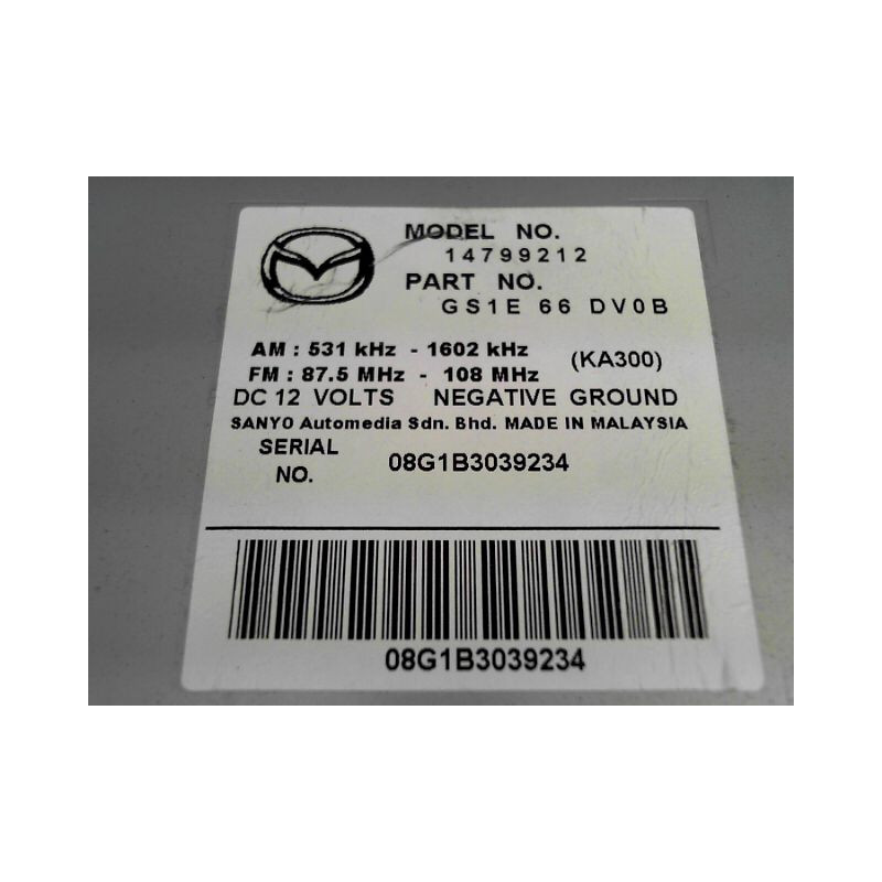AUTORADIO MAZDA 6