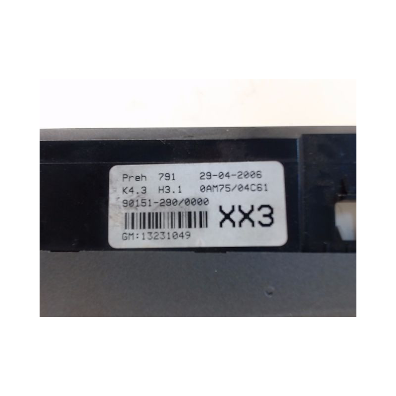 COMMANDE DE CHAUFFAGE OPEL ZAFIRA 2005-