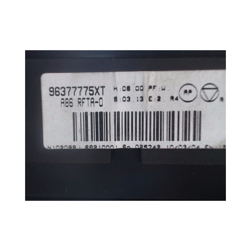 COMMANDE DE CHAUFFAGE CITROEN C3