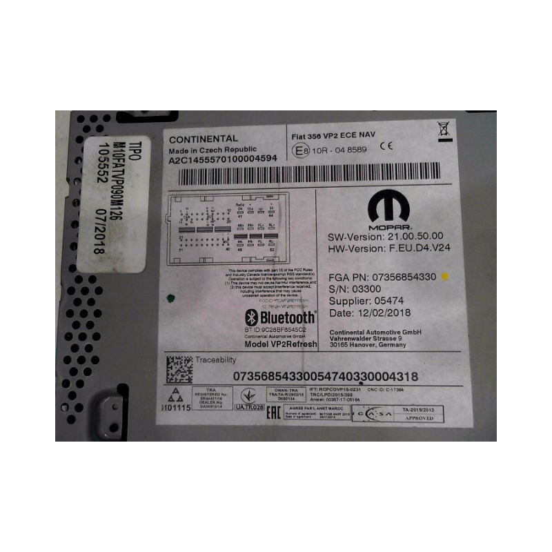 AUTORADIO FIAT TIPO