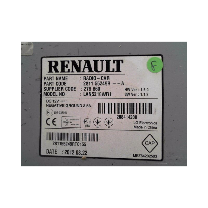 AUTORADIO RENAULT CLIO