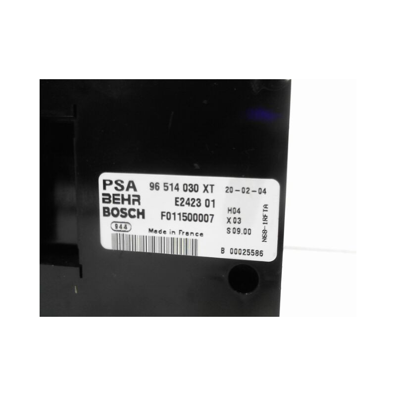 COMMANDE DE CHAUFFAGE CITROEN XSARA
