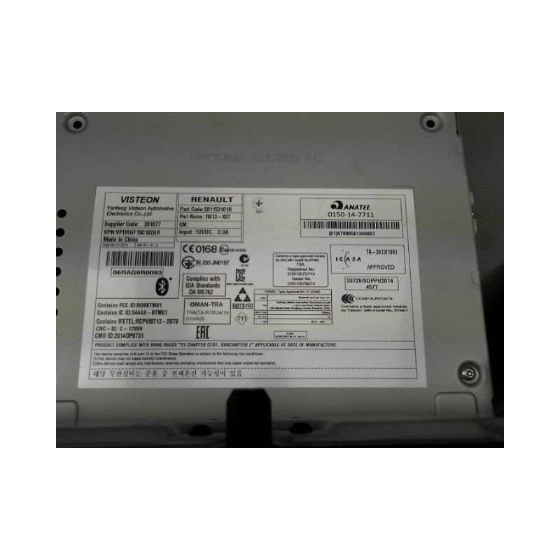 AUTORADIO RENAULT TWINGO III 2014-...