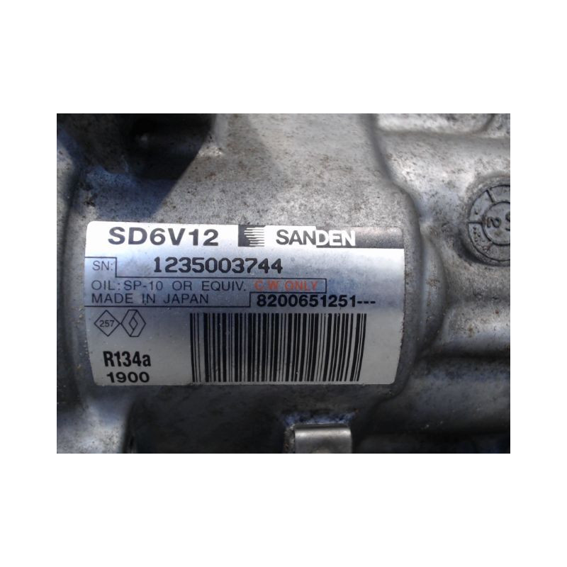 COMPRESSEUR AIR CONDITIONNE RENAULT CLIO III 2005-