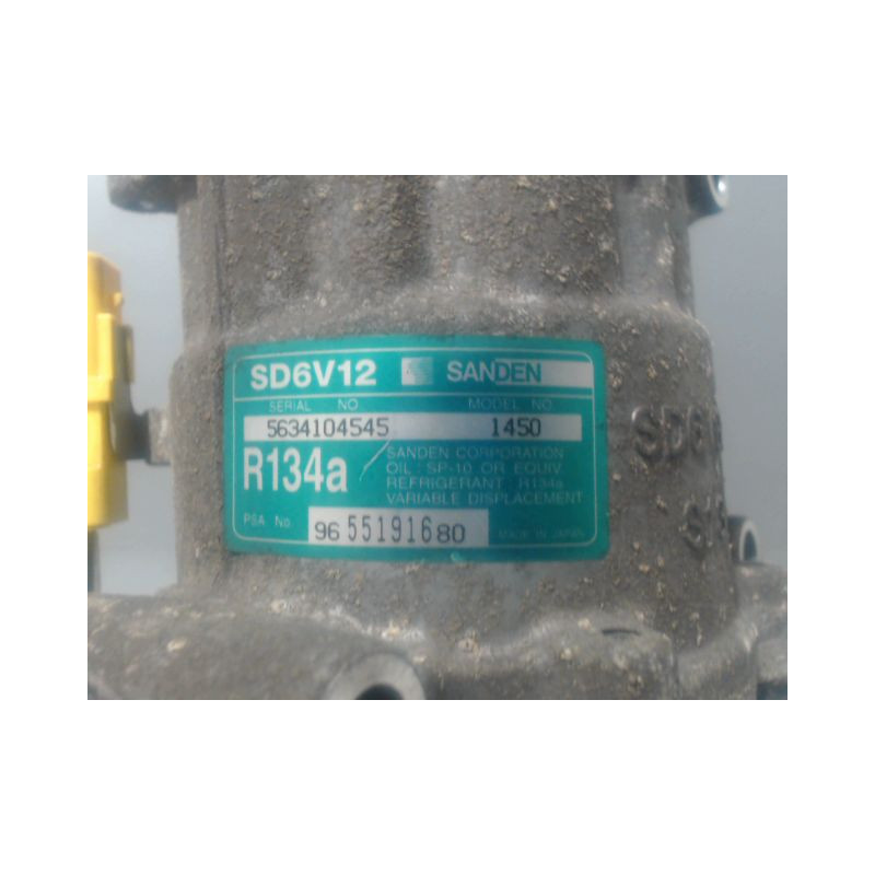 COMPRESSEUR AIR CONDITIONNE CITROEN C3 2002-2005
