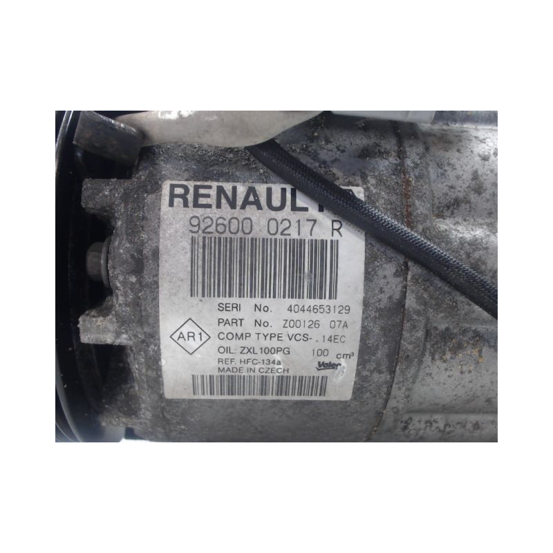 COMPRESSEUR AIR CONDITIONNE RENAULT CLIO IV