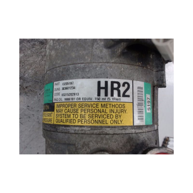 COMPRESSEUR AIR CONDITIONNE OPEL MERIVA 2003-2005