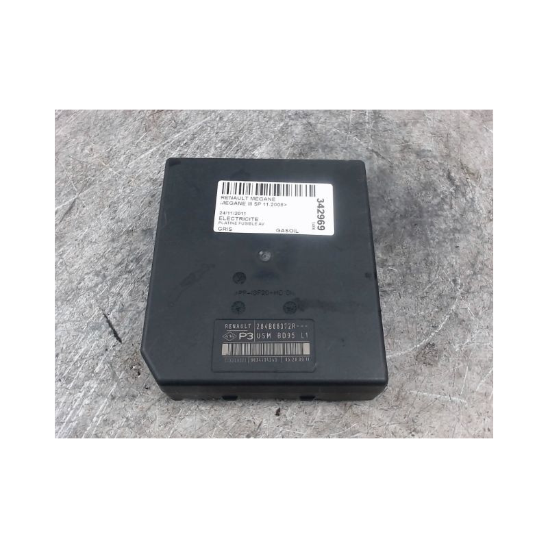 PLATINE FUSIBLE AVANT RENAULT MEGANE III 2008-