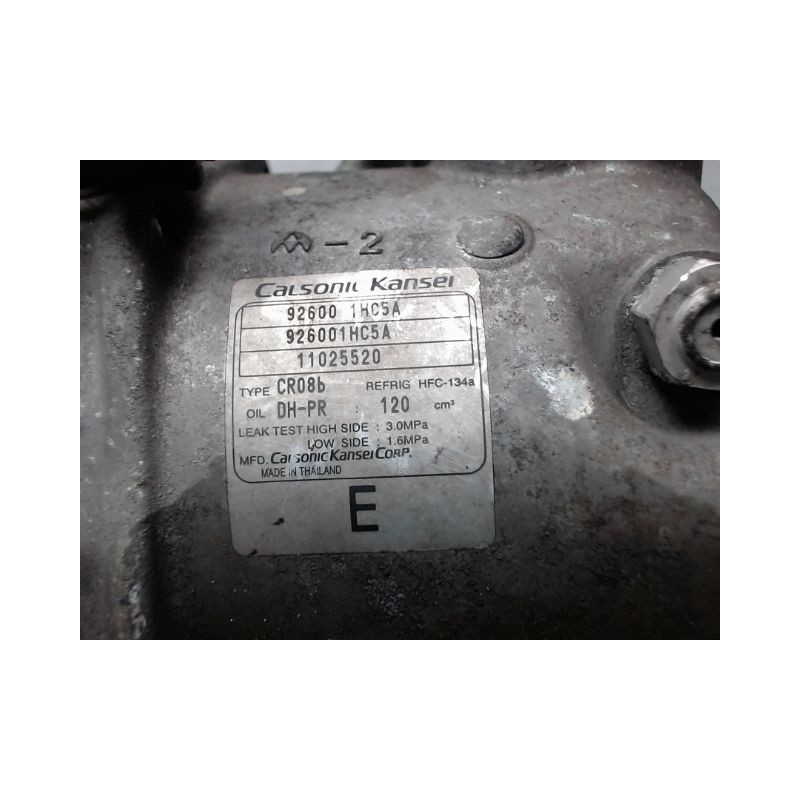 COMPRESSEUR AIR CONDITIONNE NISSAN MICRA