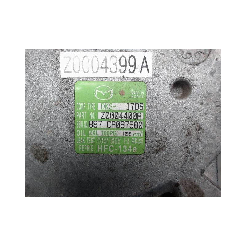 COMPRESSEUR AIR CONDITIONNE MAZDA MAZDA 6 2008-