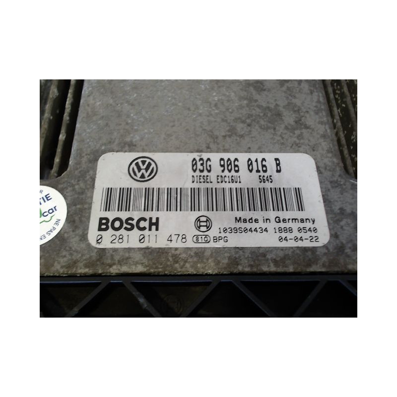 CALCULATEUR MOTEUR VOLKSWAGEN GOLF V 2003-2009