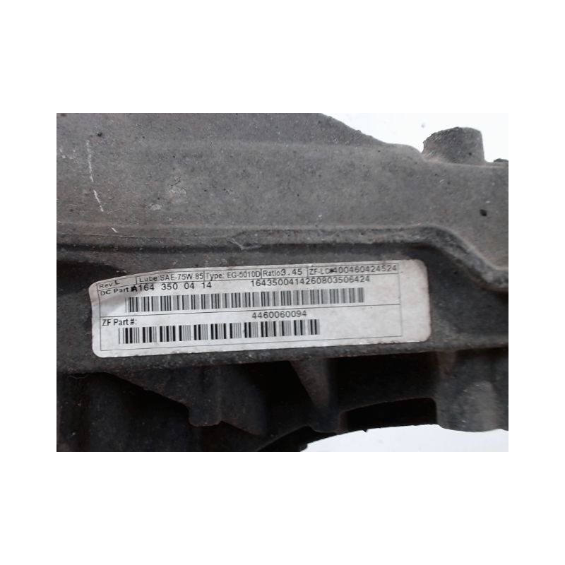 PONT ARRIERE MERCEDES CLASSE ML ML 320 CDI 4-matic 