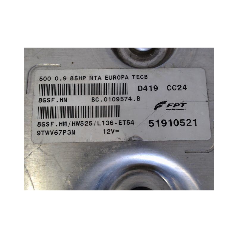 CALCULATEUR MOTEUR FIAT 500 2007-