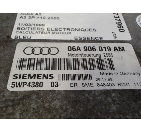 CALCULATEUR MOTEUR AUDI A3 -2000