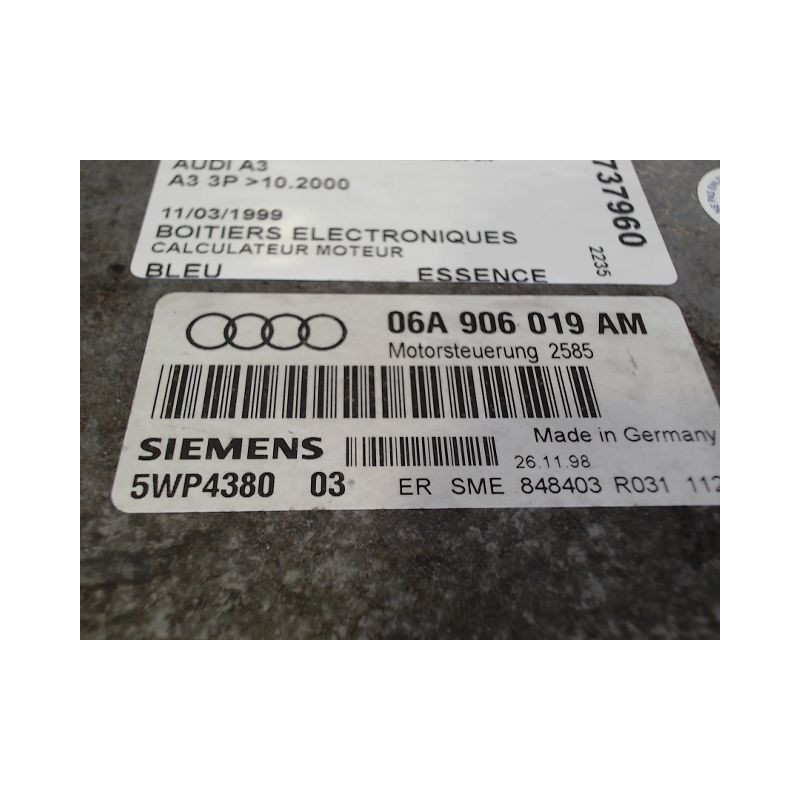 CALCULATEUR MOTEUR AUDI A3 -2000