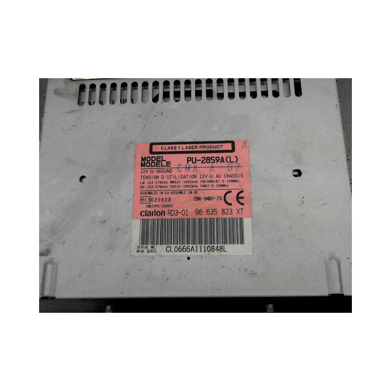 AUTORADIO PEUGEOT 206 + 2009-2013