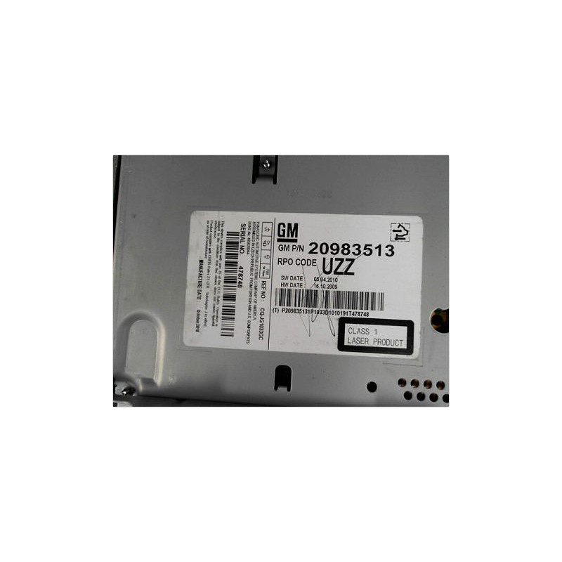 AUTORADIO OPEL ASTRA (J) 2010-2012