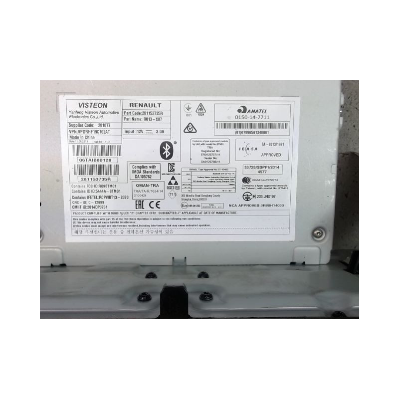 AUTORADIO RENAULT TWINGO III 2014-...