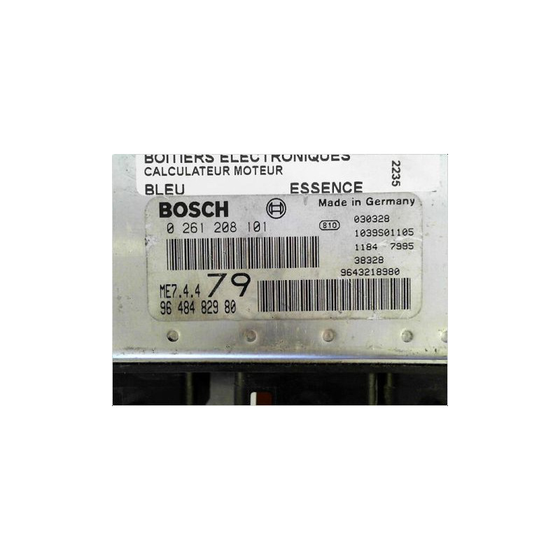 CALCULATEUR MOTEUR PEUGEOT 206 98-09