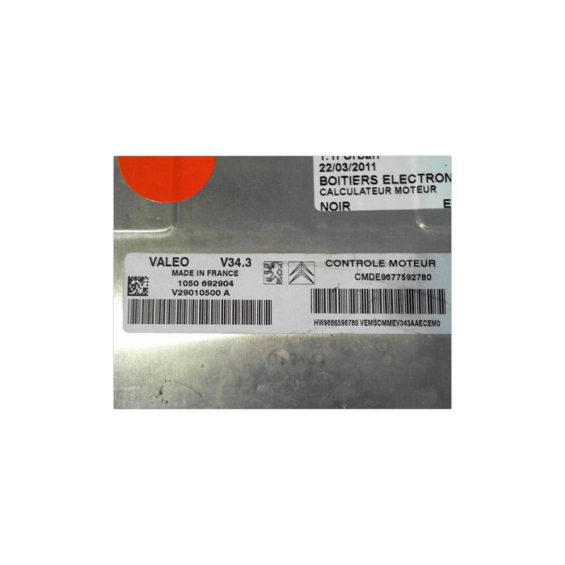 CALCULATEUR MOTEUR PEUGEOT 206+ 09-13