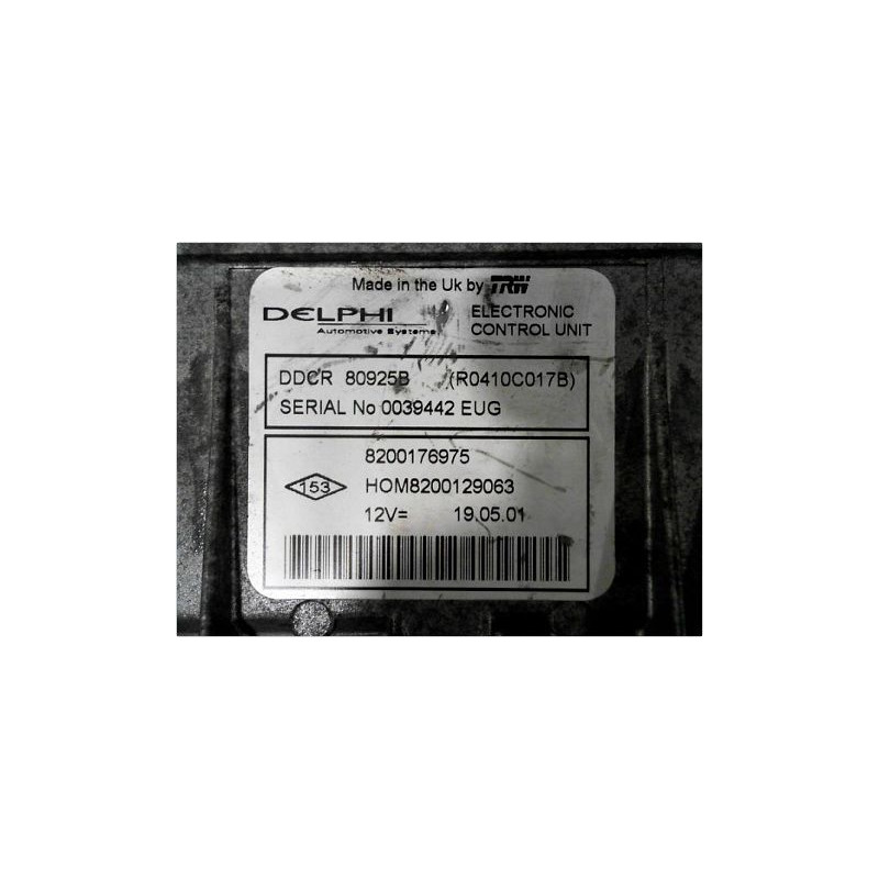 CALCULATEUR MOTEUR RENAULT CLIO II CAMPUS 06-09