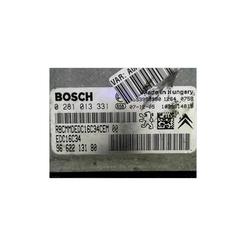 CALCULATEUR MOTEUR PEUGEOT 1007 05-10