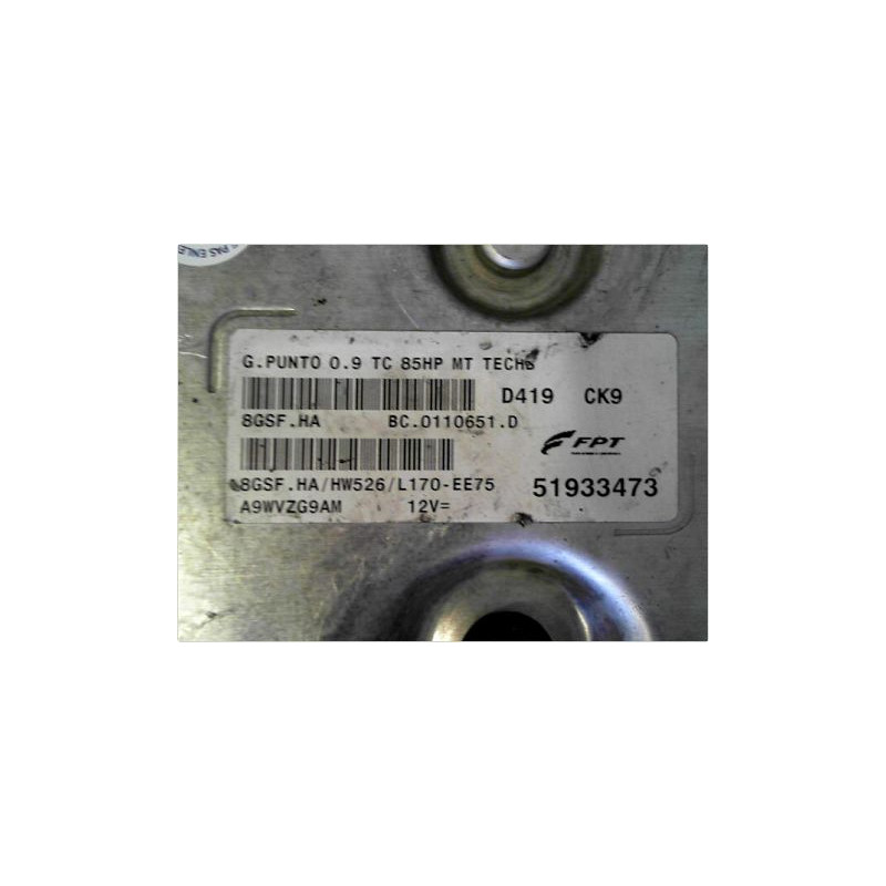 CALCULATEUR MOTEUR FIAT PUNTO III 2012-