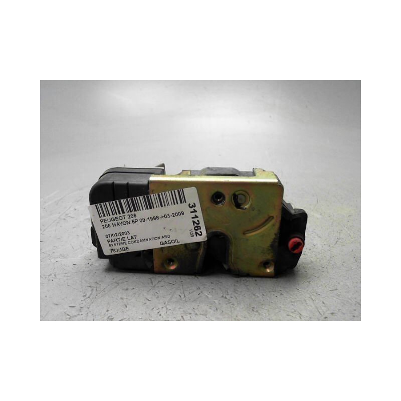 SYSTEME CONDAMNATION ARRIERE DROIT PEUGEOT 206 1998-2009