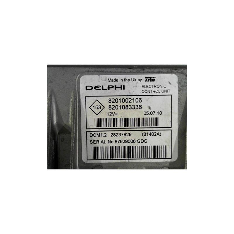 CALCULATEUR MOTEUR DACIA DUSTER 10-13