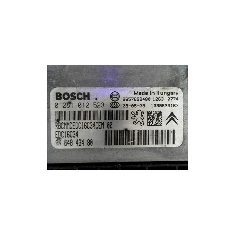 CALCULATEUR MOTEUR CITROEN C3 PH2 2005-2010