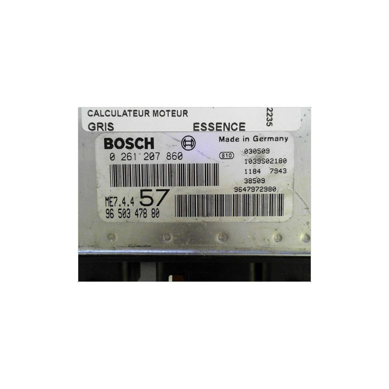 CALCULATEUR MOTEUR CITROEN C3 PLURIEL 03-08