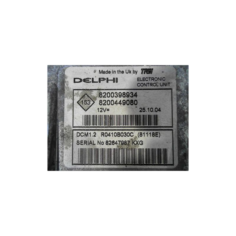 CALCULATEUR MOTEUR RENAULT MODUS 2004-2007