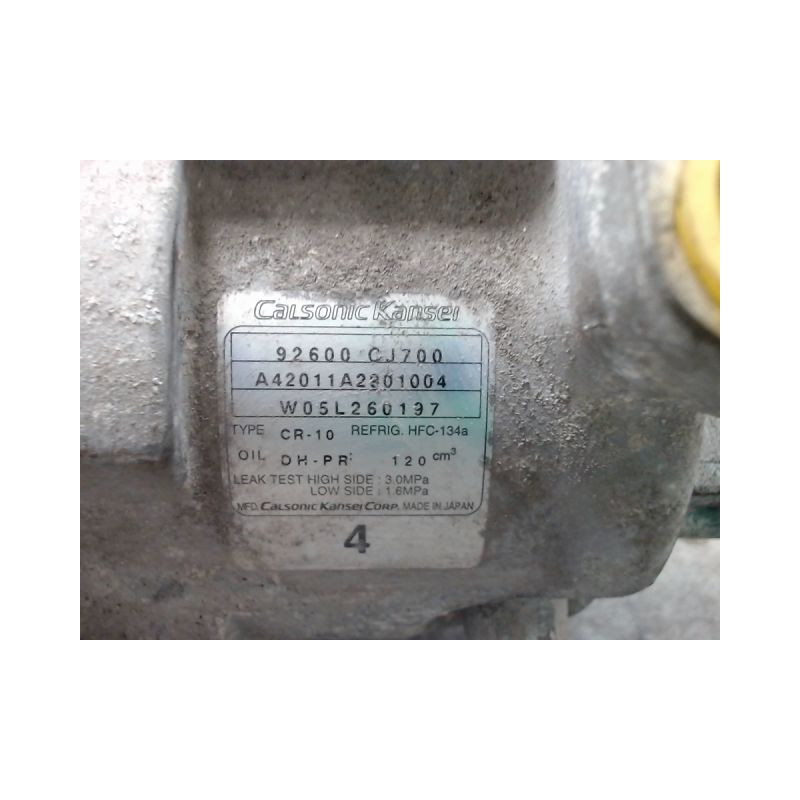 COMPRESSEUR AIR CONDITIONNE NISSAN NOTE