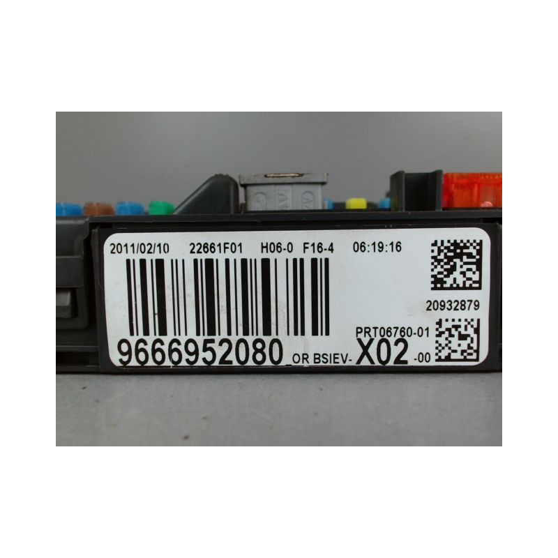 PLATINE FUSIBLE AVANT PEUGEOT 207 DIESEL