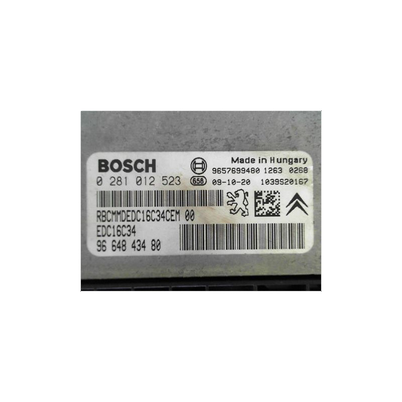 CALCULATEUR MOTEUR CITROEN C3 PH2 2005-2010