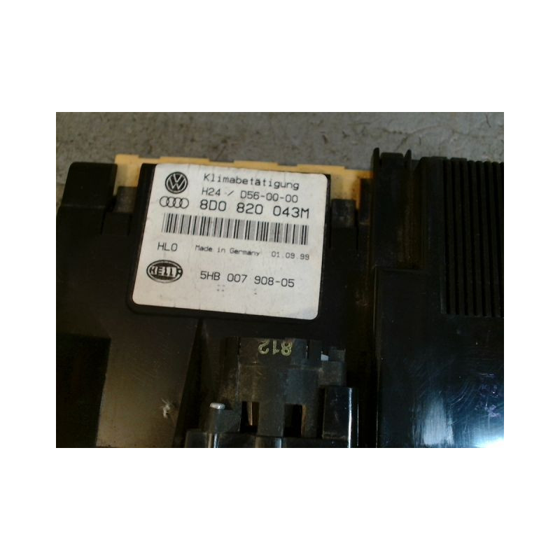 COMMANDE DE CHAUFFAGE AUDI A4 1 AVANT PHASE 2 BREAK 1.9 T