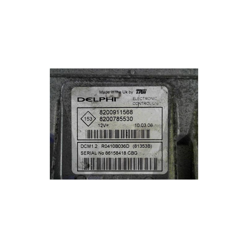 CALCULATEUR MOTEUR DACIA LOGAN MCV 07-08