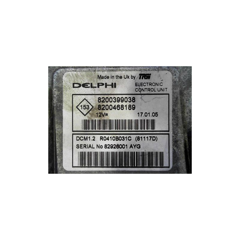 CALCULATEUR MOTEUR RENAULT MODUS 2004-2007