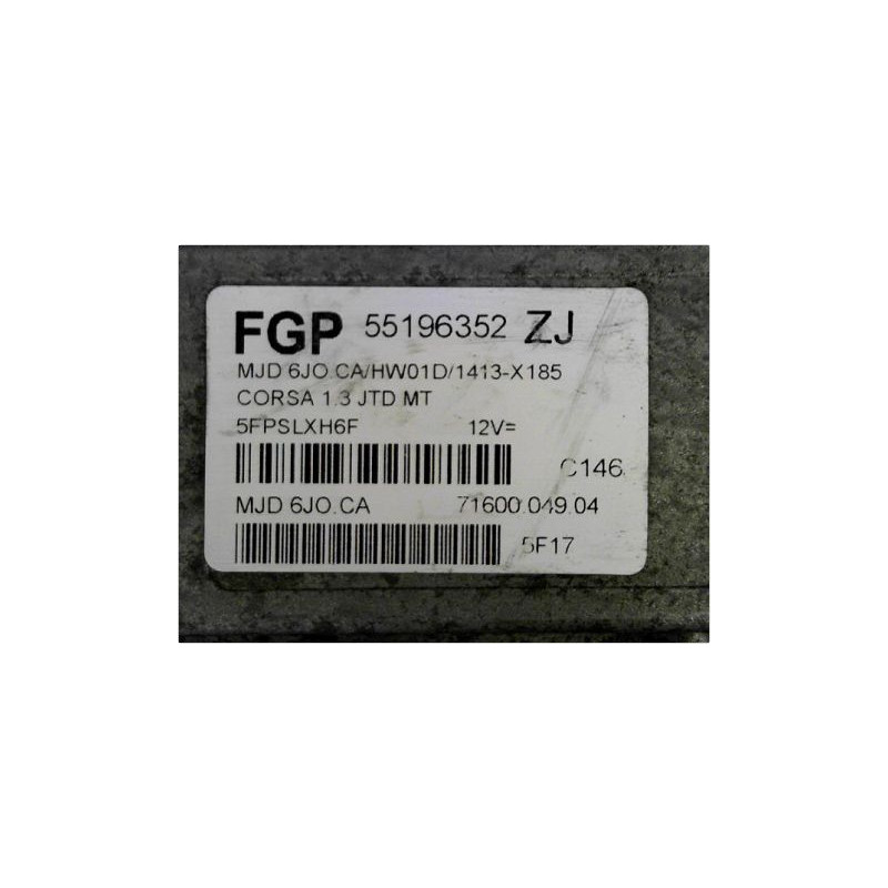 CALCULATEUR MOTEUR OPEL CORSA (C) 03-06