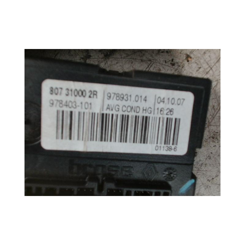 MECANISME+MOTEUR LEVE-GLACE AVANT GAUCHE RENAULT LAGUNA III 2007-