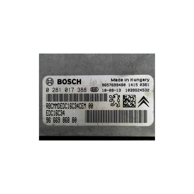 CALCULATEUR MOTEUR CITROEN C3 II 2009-2012