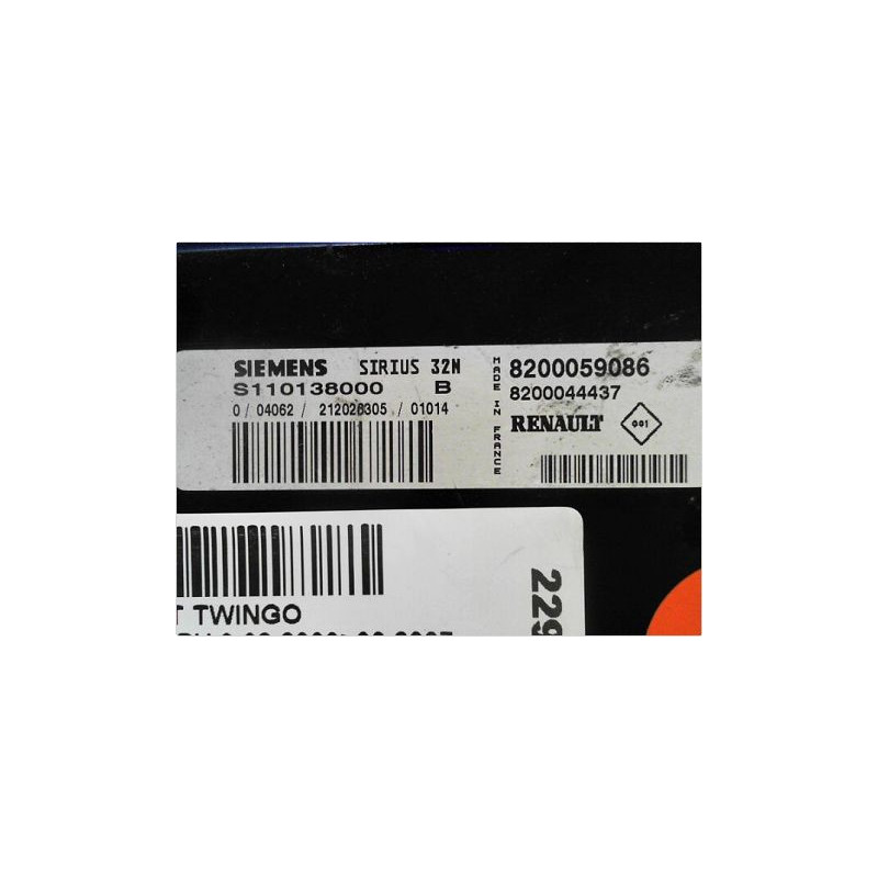 CALCULATEUR MOTEUR RENAULT TWINGO PH.3 00-07